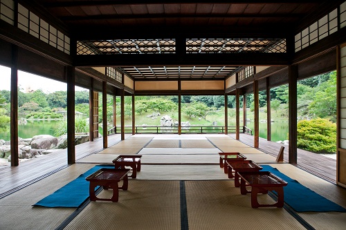 掬月亭からの眺め